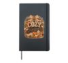 Gifts Girls Thanksgiving Autumn Pumpkin Cozy Season Fall Hardcover Journal, Black