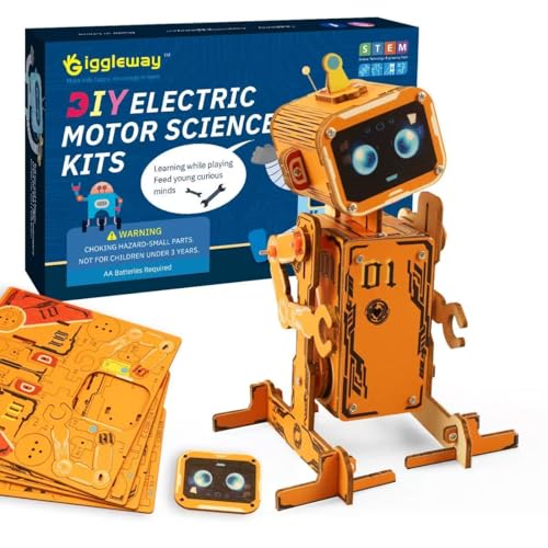 Giggleway STEM Robotics Kit for Kids 8-12, DIY Voice-Control Interactive Robot Building Science Kit for Kids Age 8-12, for Science & Tech Enthusiasts