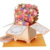 Giiffu 3D Pop Up Flower Box Card, Butterflies Bouquet Floral Greeting Cards