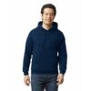 Gildan Adult Fleece Hoodie Sweatshirt, Style G18500, Multipack, Navy (1-Pack), Large