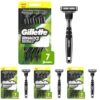 Gillette Mach3 Sensitive Razors for Men, Men’s Disposable Razors, Pivoting Head for Close and Comfortable Shave, 7 Count (Pack of 4)