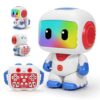 GILOBABY Programmable RC Robot Toy for Kids, Rechargeable STEM Astronaut w/LED Face, Playback Mode, Dancing, Remote Jetpack, Gift for 4 5 6 7 8 Year Old Boys Girls (Blue-r)
