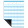 Gilprop 17 x 22 Inch Large Magnetic Dry Erase Incentive Chart Homework Progress Tracking Chart Reward Sticker Charts Teacher School Classroom Attendance Behavior Tracker Chore Responsibility(Blue)