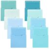 Gilprop 8 Pack Magnetic File Holder Magnetic Wall File Folders Organizer Classroom Storage Refrigerator Magazine Holder for Whiteboard Mail Letters Paper Teacher Office(10x13in,Classic,Blue)