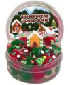 Gingerbread House Green & Red Pom-Poms Clear Slime, Slimes Party Favors for Kids, Sensory Toys Girls Gifts & Boys Gifts Birthday Easter Halloween Christmas Slime