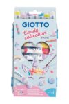 GIOTTO Candy Collection Gouache Paint Set, 7 x 12ml Assorted Colours, Pencil & Brush, Children, Party Bags, School
