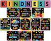 gisgfim 19Pcs Classroom Kindness Posters Growth Mindset Kindness Bulletin Board Empathy Inspirational Classroom Decorations for Preschool Elementary Middle School Learning Wall Art Decor