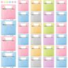 gisgfim 24 Pcs Chair Pockets for Classroom 19 x 17 inch for Classroom Chairs Seat Back Organizer with Name Tag Chairback Pocket Chart for Elementary School Home Supplies(Pastel)