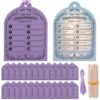 gisgfim Ten Commandments Crafts Bulk Set of 24 Magic Color Scratch Ten Commandments Tablets DIY Craft Art Cards for Sunday School Christian Classroom Home Activities Supplies
