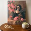 GIVE ME Coffee OR GIVE ME Death Slang Jigsaw Puzzle - 500 Pieces Wooden Puzzle for Adults, Wall Art Gift, Finished Size: 20 x 15 Inch