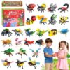 Giveuplay 24 Packs Party Favors for Kids, Insect Mini Animals Toy Building Block Set for Easter Valentines Day Classroom Prizes Goodie Bag Stuffers Birthday Gifts for Boys Girls Ages 6-12+
