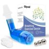 Giyosk Breathing Exercise Device for Lungs, Mucus Removal Flutter, Flutter Valve Mucus Removal Device with A Set of Accessories, Breathing Trainer for Lung Cleanse(Blue)