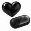GizmoGlee 2-in-1 Rotatable Capsule Heart Bluetooth Speaker, Mini Portable Wireless Speaker with Lanyard for Men Running Gift, Black