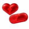 GizmoGlee 2-in-1 Rotatable Capsule Heart Bluetooth Speaker, Mini Portable Wireless Speaker with Lanyard for Men Running Gift, Red