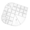 Gjinxi Acrylic Curved Corner Cutter Ruler, Quilt Ruler, Sewing Patchwork Template for DIY, Multifunctional Tool