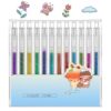 Gjinxi Glitter Gel Pens 12 Colors Vibrant Sparkle Gel Pen Retractable Metallic Shimmer Pens Colored Art Pen for Adults Coloring Journaling Drawing Taking Writing Doodling Scrapbooking DIY Crafts