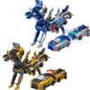 Gkiozu Magnetic Dinosaur Car Toy, 2-in-1 Crash Transform for Kids 3+