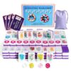 GKQWLW Floating Mahjong Tiles for Pool, 160 PCS American Mahjong Tiles Waterproof EVA Foam with Storage Bag, Dice & Mahjong Cards 2026, Floating Water Game for Beach, Hot Tub & Summer Outdoor (Purple)