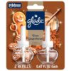 Glade PlugIns Scented Oil 2 Refills, Air Freshener, Cozy Gingerbread, 1.34 fl oz, Pack of 2