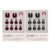 Glamnetic Press-On Toenails Bundle - Berry Maroon & Boba | Salon Quality Fake Toenails Kit | Deep Berry Red & Neutral Brown Pedicure Toenails for At-Home Pedicures