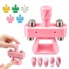 Glass Bead Cat-Eye Nail Magnet Tool, 360° Rotating Gyro-Style Dual Magnet Spinner for Cat Eye Gel Polish, 3D Glass Bead Effects, Beginner Friendly Nail Art for Home & Salon Use
