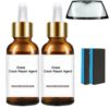 Glass Crack Repair Agent, Based Windshield Repair Kit for Chips and Cracks, Quick-Repair Nano Glass Repair Fluid (2PCS)