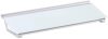 Glass Desktop Computer Pad, 18" x 6", Whiteboard, Dry Erase Surface, White Surface (GDP186), 1 Set