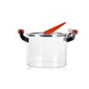Glass Heat-Resistant Porridge Pots Saucepan With Wooden Handle Clear Household Soup Pot Stock 5L High Capacity