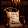 Gleemium Tasselled Rose Garden Velvet Cushion Cover Handcrafted Boho Artisan Luxury Floral Pink 45x45cm