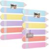 GliCraft 12 Pieces Color Pencil Alternative Felt Strip Board Self Adhesive DIY Bulletin Board for Teachers Craft Office Chalkboard Wall Bulletin Classroom Wall Decoration Party Supply