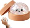 Glitter Dumpling Squishies Toys, Slow Rising Squeeze Toys with Steamer Box - Colorful Stress Balls for Stress Relief, Mystery Fidget Sensory Toys for Kids Adults Use in Offices and Homes