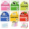 Glitter Sticky Notes 608 Pieces Transparent Pull Out Set with Index Tabs