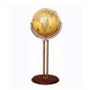 Globe, Floor Standing with Round Wooden Base Geo Globe for Home Decor 16.5 Inch Clear Text Marking