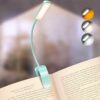 Glocusent 13 LED Rechargeable Book Light for Reading at Night, Eye-Caring 3 Amber Colors & Stepless Dimming, Lasts 1 Week to 2 Months, Travel Clip on Lamp, Gifts for Book Lovers, Men, Women & Kids