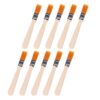 GLOGLOW 10 Piece Excavation Tool Set Soft Nylon Brushes Wooden Handle for Kids STEM Digging Projects, Stainless Steel Ferrule Painting Crafts (1 10pcs)