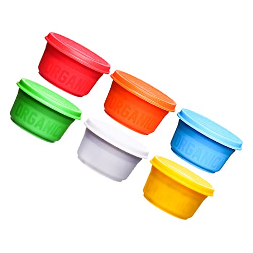 GLOGLOW Kids Modeling Clay Set, Food Grade Reusable Play Dough 6 12 24 Colors with Carrying Case, Soft Non Sticky Air Dry DIY Art Craft for Toddlers Preschool Classroom Home (6 Colors)