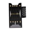 GLOGLOW Office Supplies Metal Bookends for Heavy Books Desk Book Holder for Shelves Organizer for Desk Suitable for Office Home School Use Adjustable Book Ends, Nan (Black)