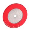 GLOGLOW Rotating Circle Gauge Tool, Adjustable Circular Drawing Template for Woodworking Drafting Quilting Metal Circle Ruler with Precise Control (Red)