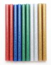 GLOREX 6 1837 146 Hot Glue Sticks, 0.75 x 10 cm, 10 x Glue Sticks for Hot Glue Gun, Glitter