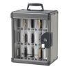 Glosen 24 Slots Cell Phone Storage Locker for Classroom, Portable Phone Locker with Key Lock & Handle, Wall Mounted Phone Lock Box for Office & School, Fits Most SmartphonesBlack
