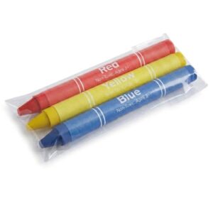 Glownary Kids' Restaurant Crayons 3 Pack Cello Wrap, 100/Case