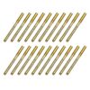 GLSTOY 20pcs Metallic Paint Marker Pen, Permanent Fine Tip 1.5mm Precision Pen for Writing on Stone and Acrylic, for Classroom Use and DIY Art Projects, Gold Color Plastic Body