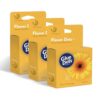 Glue Dots, Flower Dots, Double-Sided, Permanent, 1/2", 3-Pack, 900 Total Dots, DIY Fake Flower Bouquets Wreaths Décor, Sticky Tape Adhesive, Liquid Hot Glue Alternative, Clear