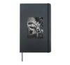 Goat Headless horseman and UFO Halloween Hardcover Journal, Black