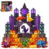 GobiDex 80PCS Dinosaur Toys Magnetic Tiles with 6 Dinosaurs - Jurassic Scenes Dinosaur World Adventure Set, Magnetic Blocks for Kids Ages 3-5 4-8, STEM Building Toys for 3+ Year Old Boy Birthday Gifts
