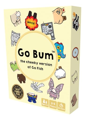 Go Bum | A Card Game for Ages 4 and Up! | 2-7 Players | 10 Mins | It's The Cheeky Version of Go Fish Where You Match Different Kinds of Bums to Win