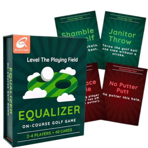 Go For It Golf Equalizer: On-Course Golf Card Game, Interactive Fun for Every Hole, Skill-Level Equalizing Cards, Elevate Your Golf Experience, Ideal for Golfers of All Skill Levels