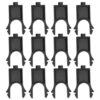 Gogogmee 12pcs Stackable Cooling Rack Supports with Interlocking Pegs for Sheet Pans, Nonslip and Sturdy Abs Bakeware Stackers with Multiple Tiers, Enhanced Air Circulation and Space-saving
