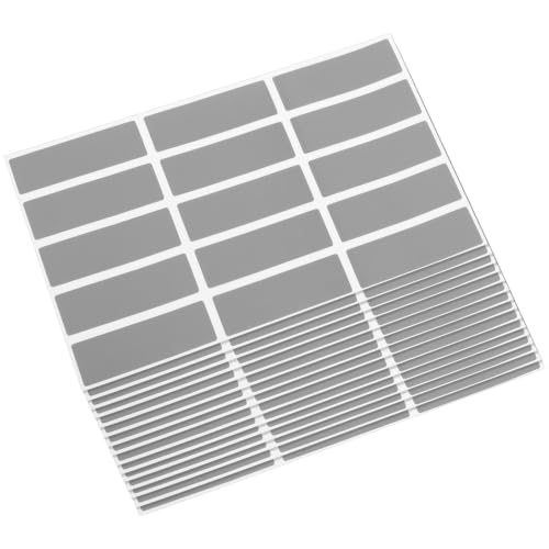 Gogogmee 25 Sheets Scratch Off Stickers Labels Rectangle with Scratch-Off Feature PVC Adhesive Easy to Use for Crafting and Decorating Projects for Reward Programs and Raffle Tickets