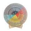 Gogogmee Double-Sided Wooden Emotion Wheel with Stand for Understanding and Managing Emotions Desk Wheel Desktop Decoration Suitable for School and Home Office Use